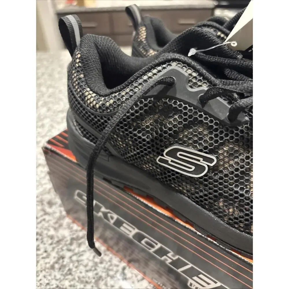 Skechers‎ Work Shoes Comp Toe WOMENS SIZE 5.5 BLACK NEW